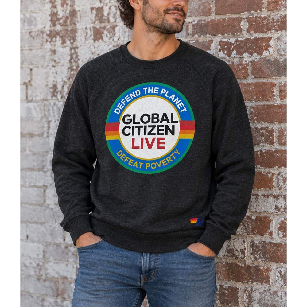 Aviator Nation Global Citizen Live Sweatshirt Charcoal Gray Large USA Unisex - Picture 6 of 11